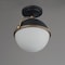 Maxim Lighting Duke 1-Light Semi Flush Mount 12410SWBKWBR - alternate 3